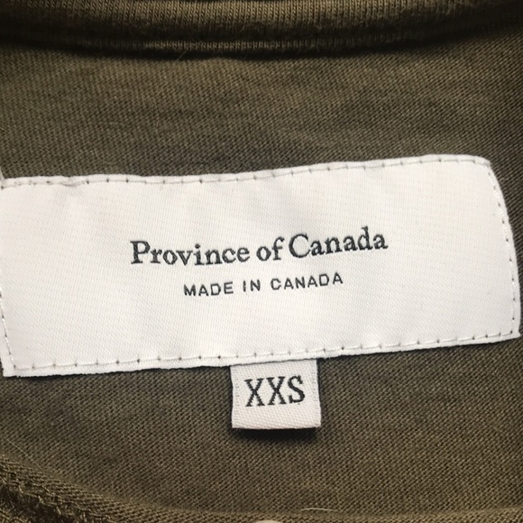 Province of Canada Olive Green Tee T-Shirt Unisex Size XXS - Picture 4 of 12